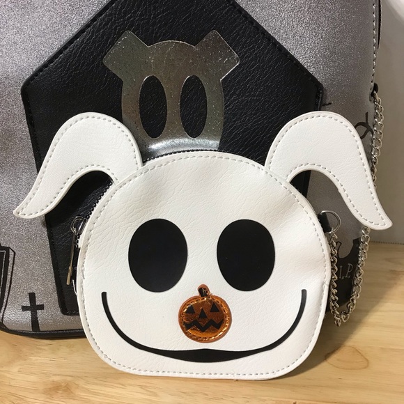 The Nightmare Before Christmas Zero Tombstone Mini Backpack with removable pouch - Picture 8 of 14